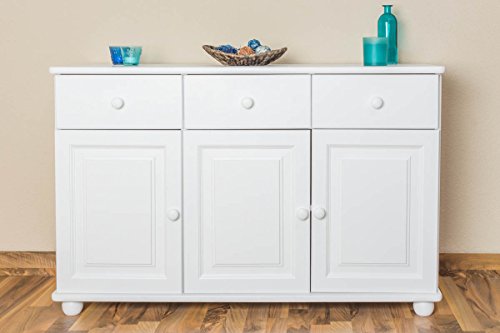 Commode en bois du pin massif blanc « Junco » 1...