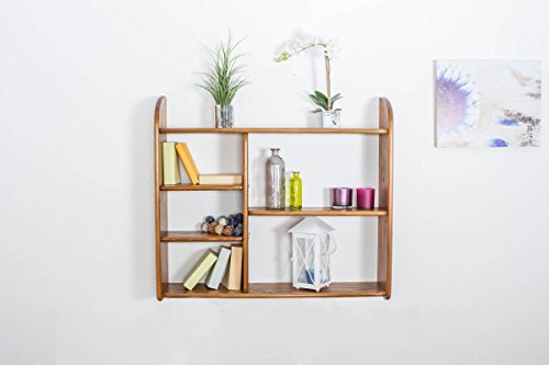 Étagère à susprendre bois du pin massif en coul...