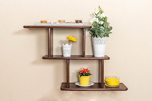 Étagère à susprendre bois du pin massif en coul...