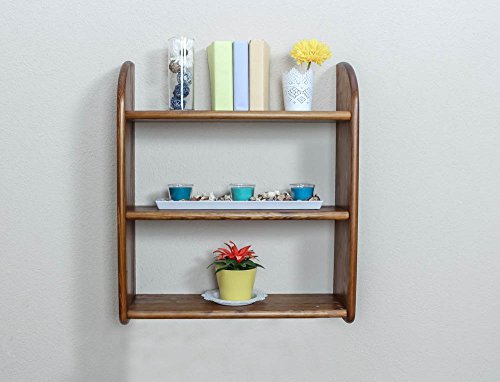 Étagère à susprendre bois du pin massif en coul...