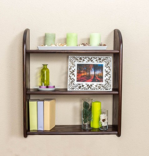 Étagère à susprendre bois du pin massif en coul...