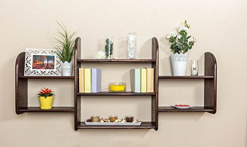 Étagère à susprendre bois du pin massif en coul...