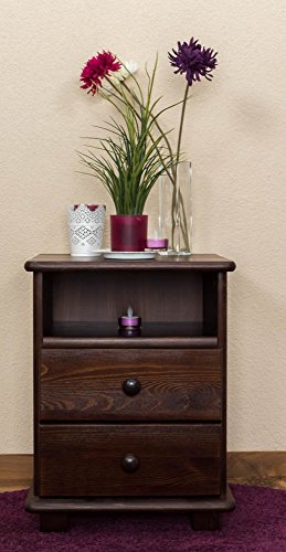 Table de nuit en bois du pin massif en couleur ...