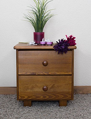 Table de nuit en bois du pin massif en couleur ...