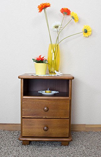 Table de nuit en bois du pin massif en couleur ...