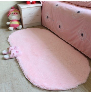 Ovale épais tapis anti-dérapant,rose pâle,100*2...