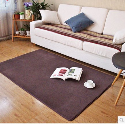 Coral fleece modernes tapis anti-dérapant,café,...