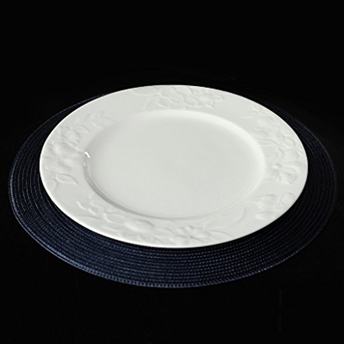 Circulaire Plate Relief Bone China Ceramics Cre...