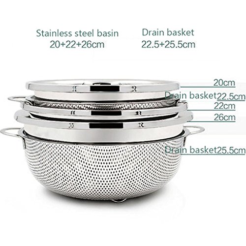 Acier inoxydable pots thickening caipen égoutte...