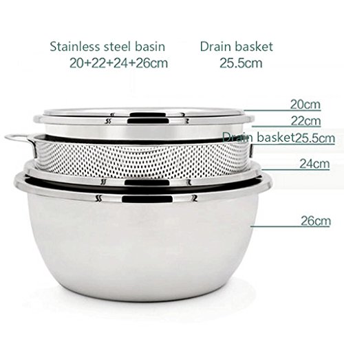 En acier inoxydable pots panier de vidange thic...