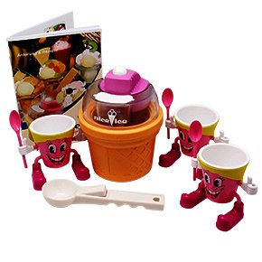 Ws Invertion / SANTOFIT Sorbetière Nice ice + 3 pots à glace Vu à la TV code EAN 9120002100971 