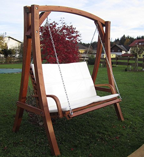 ASS KUREDO Balancelle de jardin 2 places en boi...