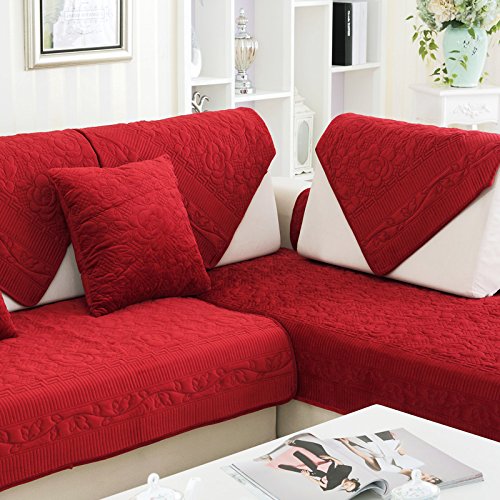 New day-Winter sofa pad tissu simple, quatre sa...