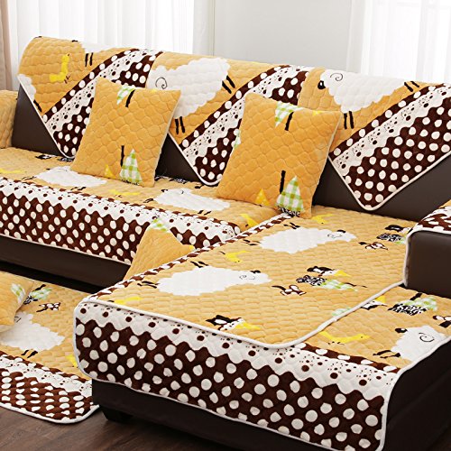 New day-Canapé en flanelle coussins antidérapan...