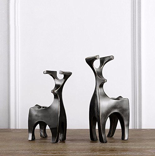 Loopsd Couple Résine Deer Chandelier décoration...