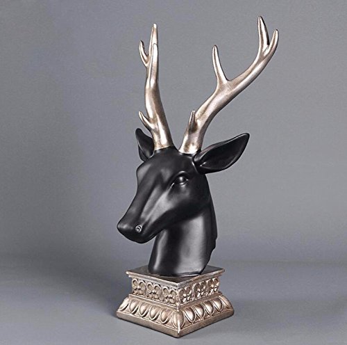 Loopsd American Village Elk Head Résine Salon d...