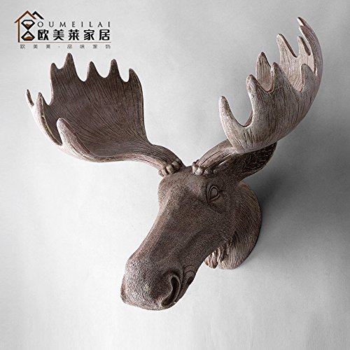 Loopsd American Village Retro Deer Head mur sus...