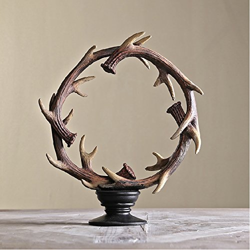 Loopsd bois américain Cerf Décoration Bague Parure