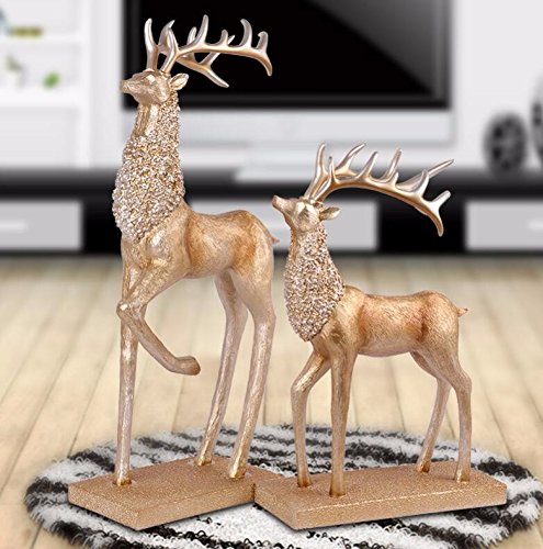 Loopsd Décoration Résine Creative Elk Accueil A...