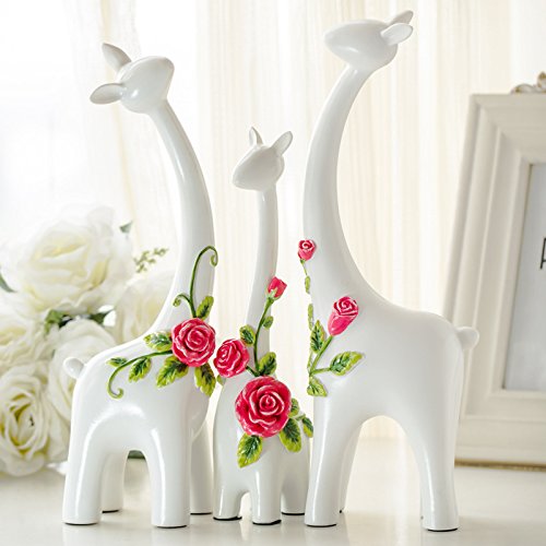 Loopsd Roses décoration créative trois cerfs Dé...