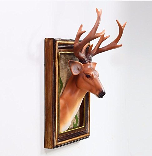Loopsd la tête de cerf en résine créative décor...