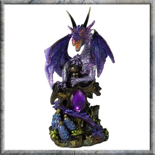 Figurine fantasy dragon violet 13 cm
