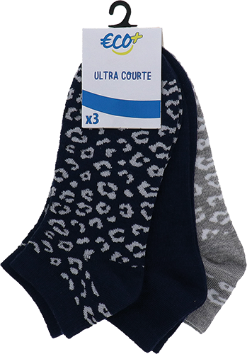 LOT DE 3  PAIRES DE CHAUSSETTES FEMME 9217814 ECO+