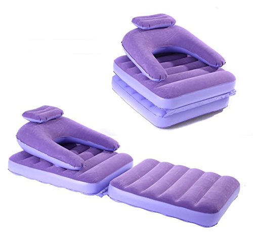 zy/Canapé gonflable floqué pliable Air Matelas ...