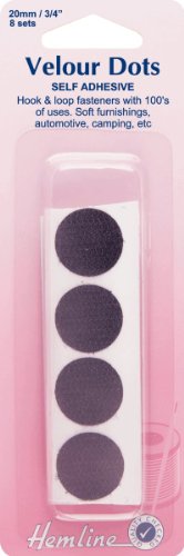 Distrifil - Pastilles adhésives noires 20 mm X ...