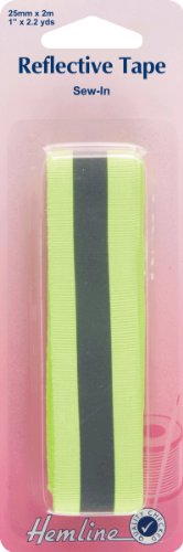 Ruban réfléchissant à coudre-Jaune