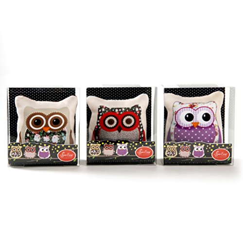 Chouette broches Coussins?: Lot de 3