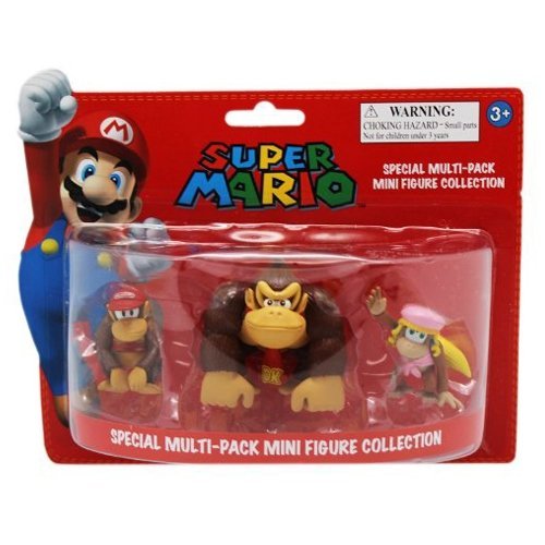 Figurine 'Nintendo' - Pack DK : Donkey Kong, Di...