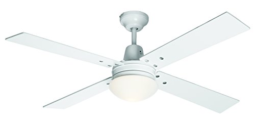 LUCCI AIR Lucci Air 210332 Airfusion Quest II  Ventilateur de plafond blanc lumière intégrée 48" code EAN 9333509112631 