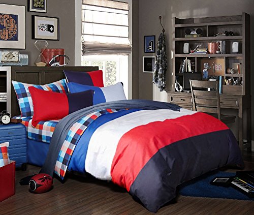 100% coton sergé impression réactive lit double...