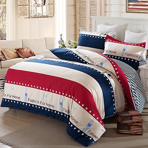 Une famille de quatre feuilles de coton imprimé...