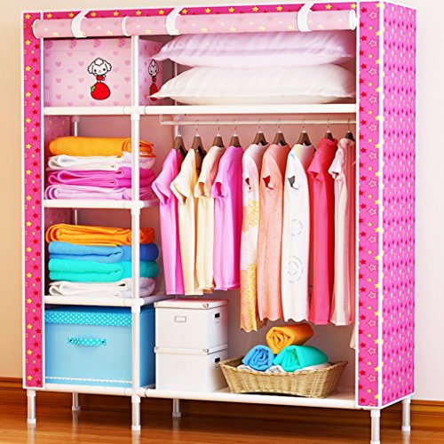 Simple armoire pliage penderie tissu renfort en...