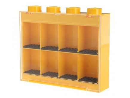 Lego vitrine de rangement jaune mini figurines ...