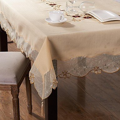 ZYT Mélange Lin/Coton Carré Nappes de table
