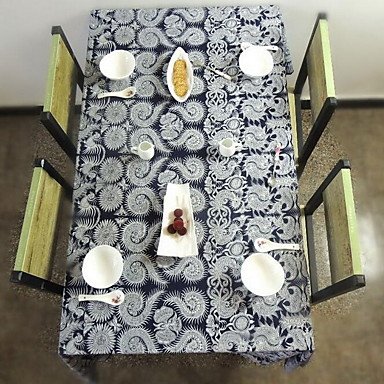 ZYT Mélange Lin/Coton Carré Nappes de table