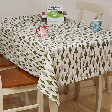 ZYT Mélange Poly/Coton Rectangulaire Nappes de ...