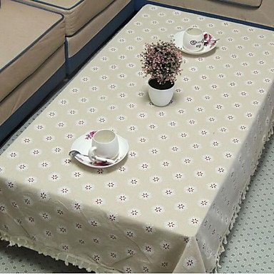 ZYT Mélange Lin/Coton Carré Nappes de table