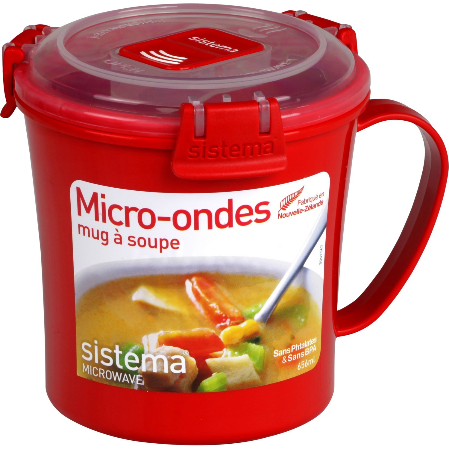 Mug à soupe micro-ondes 656 ml SISTEMA