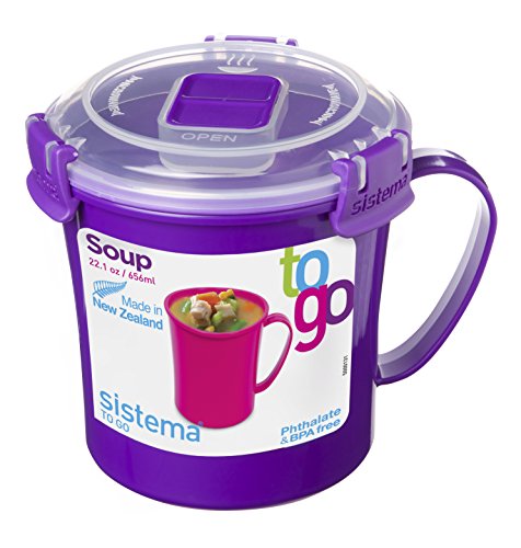 Klip si singola micro-ondes soup to go tasse, 6...