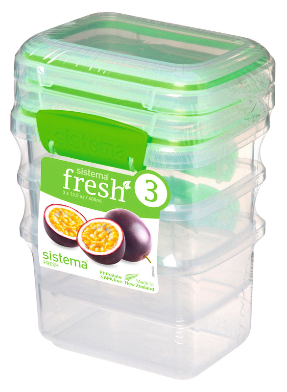 LOT DE 3 BOITES ALIMENTAIRES RECTANGULAIRES À C...