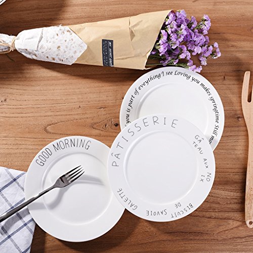 Bone China Plate Set Plate Creative Steak Ceram...