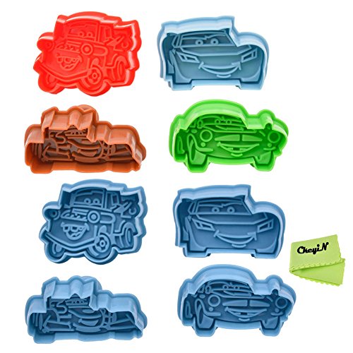 CkeyiN ® 4pcs série de voiture - 3D Moule de Bi...