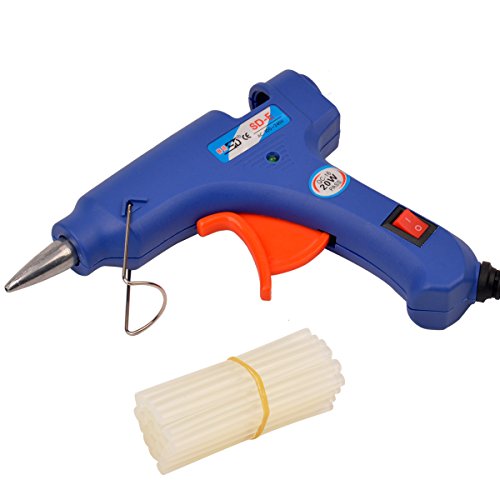 CkeyiN® Pistolet à colle chaude avec 25 pcs Bât...