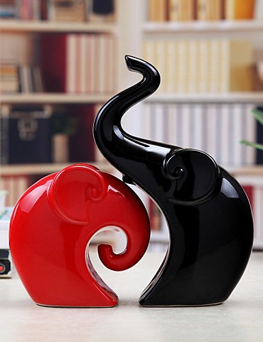 LEBULI LBLI romantique couple éléphant maison de résine décoration JIAJU-YONGPING #2151 code EAN 9456941849412 