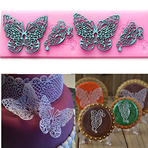 aliciashouse dentelle papillon moule en silicon...