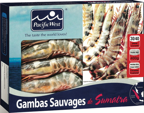GAMBAS SAUVAGES DE SUMATRA SURGELÉES
